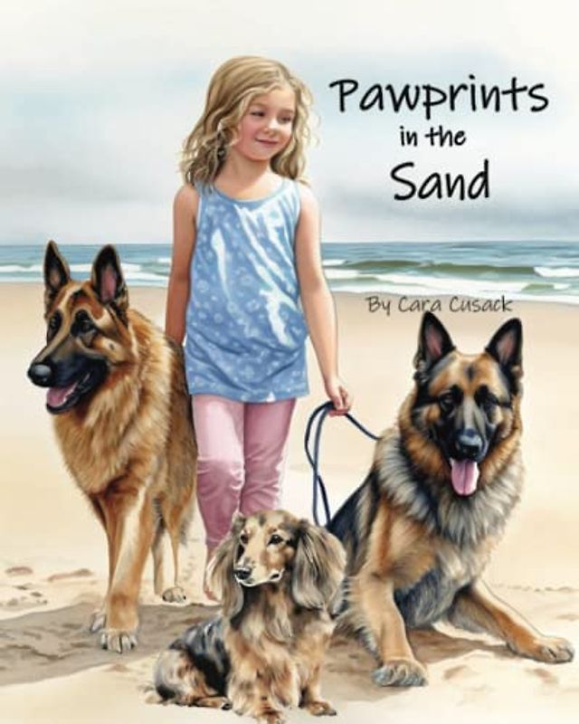 Pawprints in the Sand: a children's dog book, a girl and her dogs set out on a beach adventure!