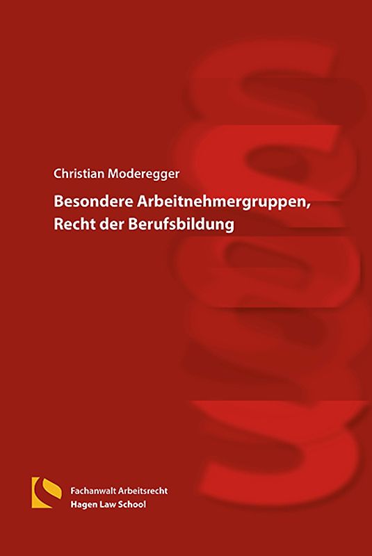 Besondere Arbeitnehmergruppen, Recht der Berufsbildung