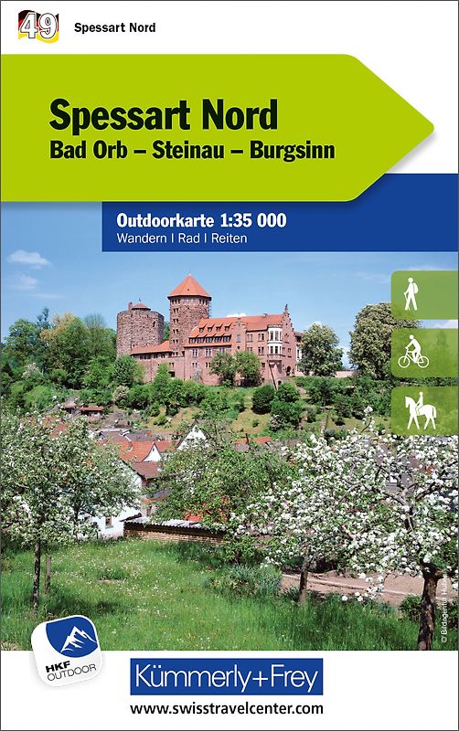Kümmerly+Frey Outdoorkarte Deutschland 49 Spessart Nord 1:35.000
