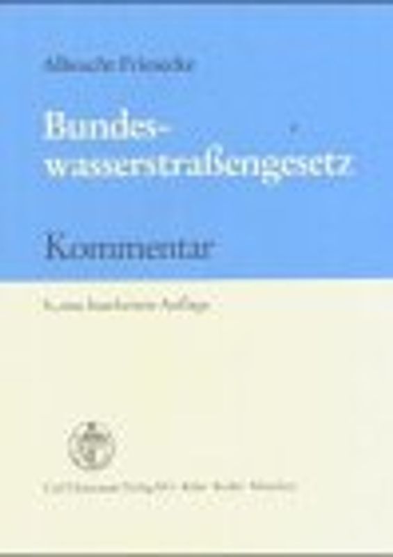 Bundeswasserstraßengesetz