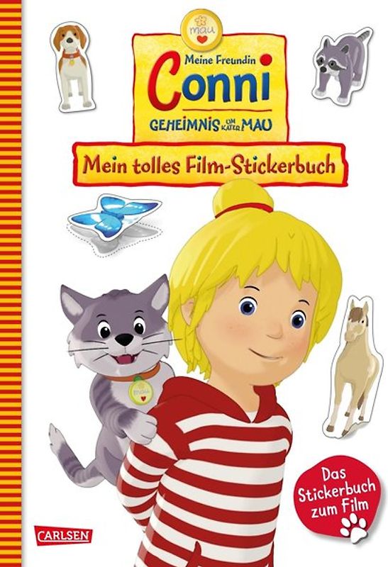 Conni Gelbe Reihe (Beschäftigungsbuch): Meine Freundin Conni - Geheimnis um Kater Mau. Mein tolles Film-Stickerbuch