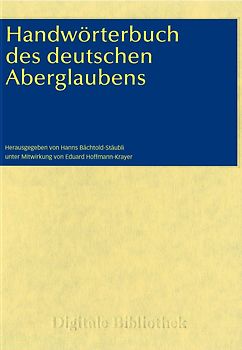 Digitale Bibliothek 145: Handwörterbuch des deutschen Aberglaubens MacOS