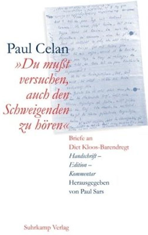 Du mußt versuchen, auch den Schweigenden zu hören