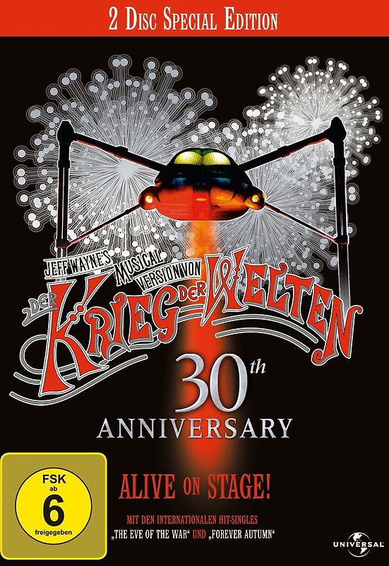 Der Krieg der Welten 3th Anniversary- Jeff Wayne's Musical Version [Special Edition, 2 DVDs] DVD