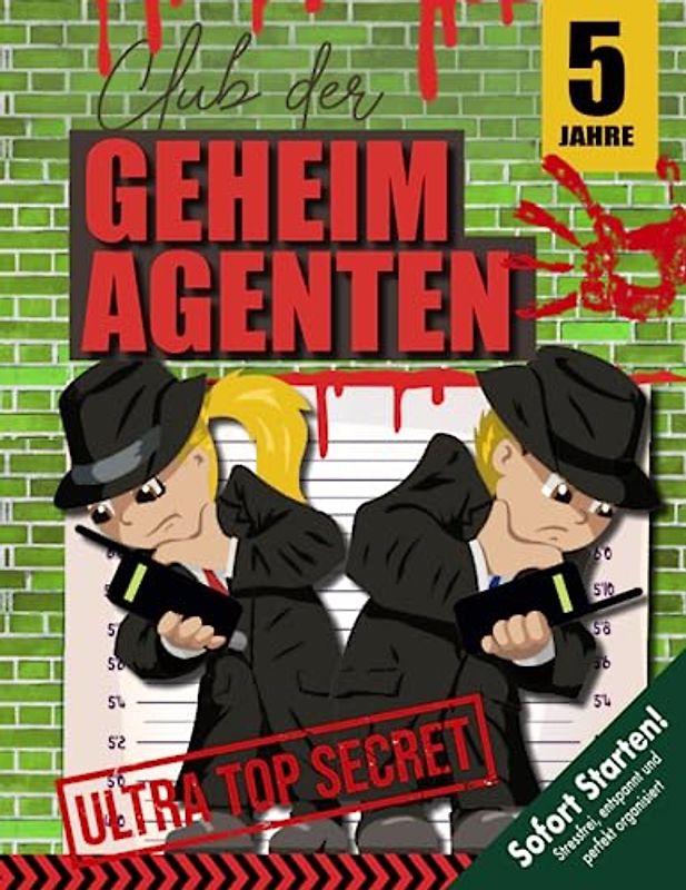 Geheimagenten Schnitzeljagd Kindergeburtstag ab 5 Jahren: Scharfsinnig und voller Tatendrang lösen wir spannende Fälle. Ein cooler Geheimagentenclub, der auf euch wartet! (Bravo Schatzsuche)