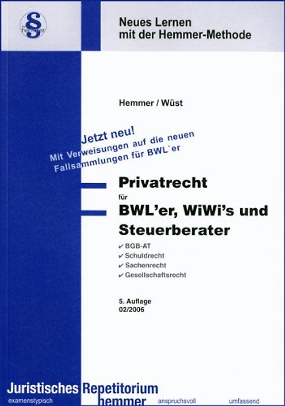 Privatrecht für BWL'er, WiWis und Steuerberater