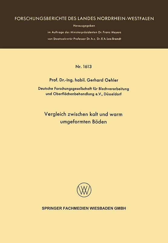 Vergleich zwischen kalt und warm umgeformten Böden