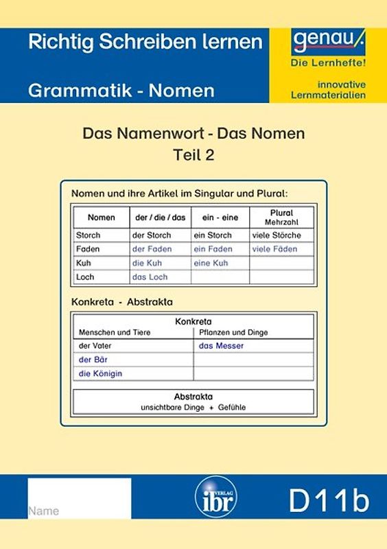 D11b - Grammatik - Nomen Teil 2