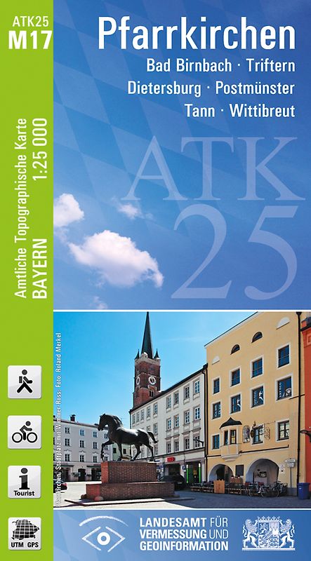 ATK25-M17 Pfarrkirchen (Amtliche Topographische Karte 1:25000)