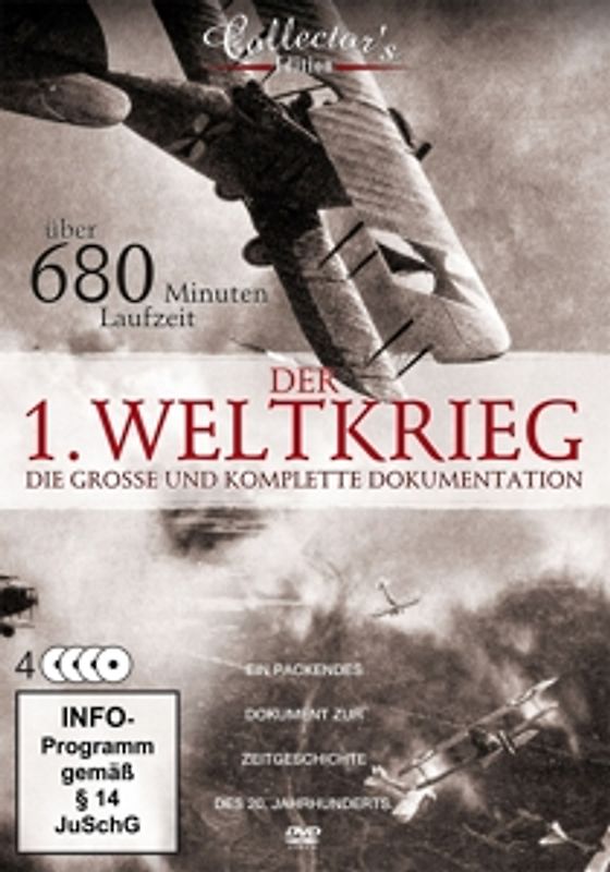 Der Erste Weltkrieg - Die große und komplette Dokumentation (4 DVDs, Metallbox) [Collector's Edition] DVD