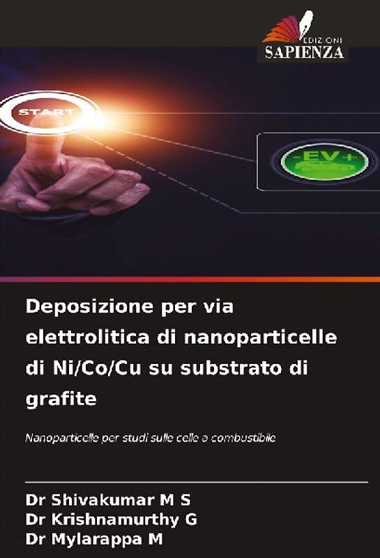Deposizione per via elettrolitica di nanoparticelle di Ni/Co/Cu su substrato di grafite