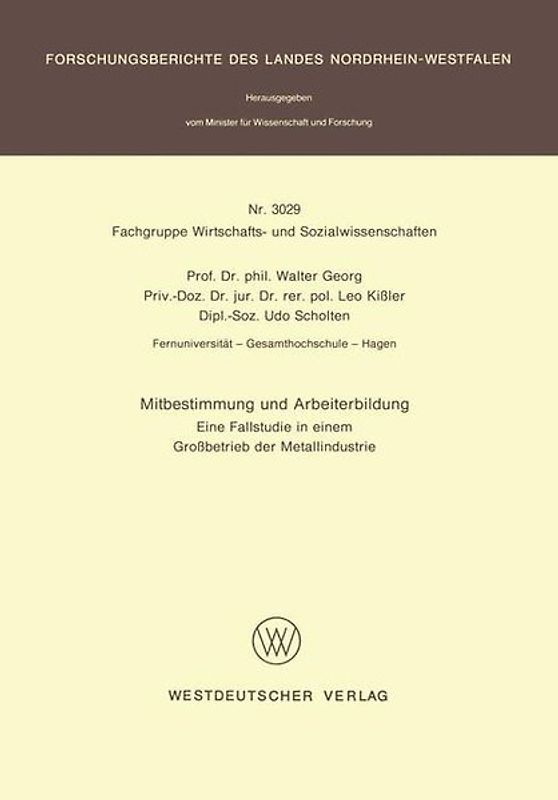 Mitbestimmung und Arbeiterbildung