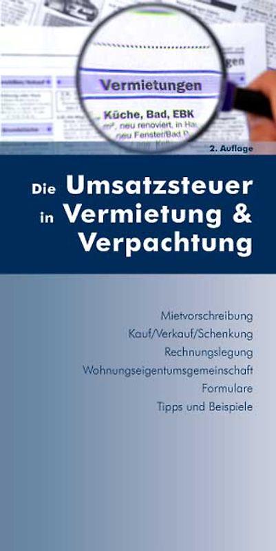 Die Umsatzsteuer in Vermietung & Verpachtung