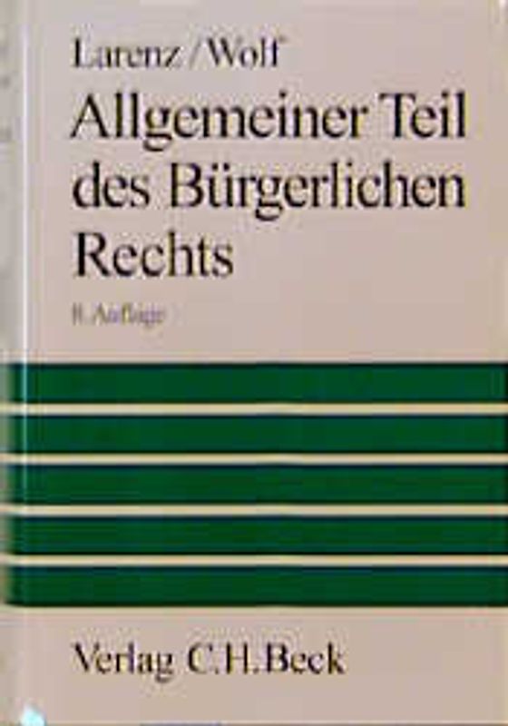 Allgemeiner Teil des Bürgerlichen Rechts