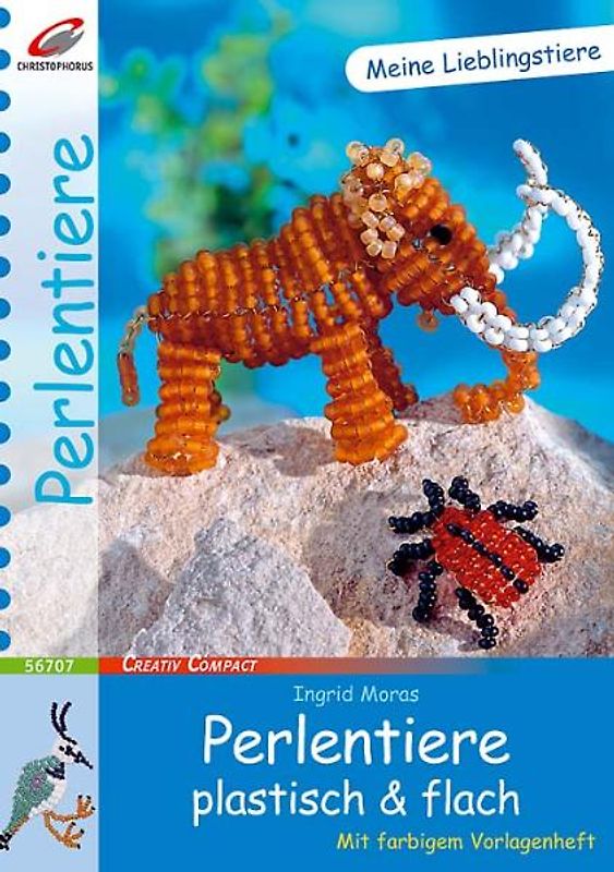 Perlentiere plastisch & flach