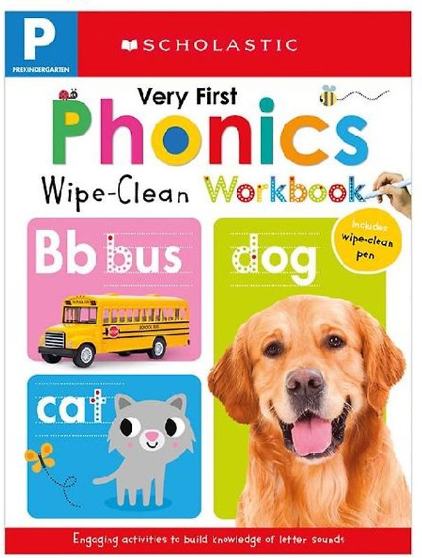 Very First Phonics Pre-K Wipe-Clean Workbook: Scholastic Early Learners (Wipe-Clean)