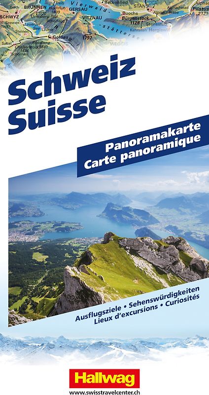 Hallwag Panoramakarte Panoramakarte Schweiz