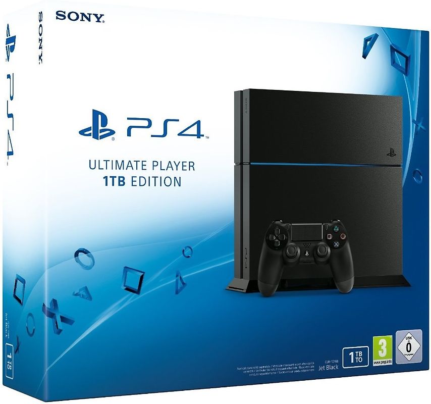 Sony PlayStation 4 1 TB [Ultimate Player Version incl. Wireless Controller] noir