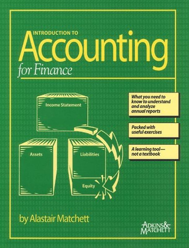 Introduction to Accounting for Finance - Alastair Matchett [inkl. Lösungsheft]