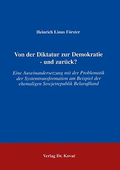 Von der Diktatur zur Demokratie - und zurück?