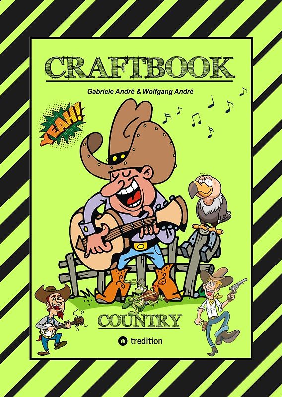 CRAFTBOOK - 100 SEITEN WILDER WESTEN - COUNTRY MUSIC - COWBOYS & COWGIRLS - BANDITEN - INDIANER - SALOON - PFERDE - KNIFFLIGE RÄTSEL - AUSGABEN