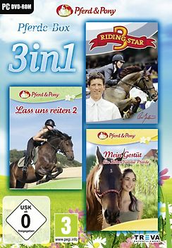 3in1 Pferde-Box: Riding Star 3 + Lass uns Reiten 2 + Mein Gestüt: Ein Leben für die Pferde PC Spiele