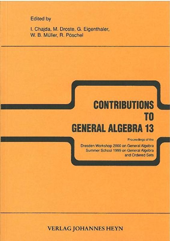 Contributions to General Algebra 13
