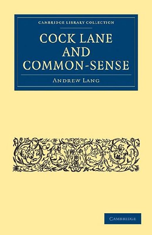 Cock Lane and Common-Sense