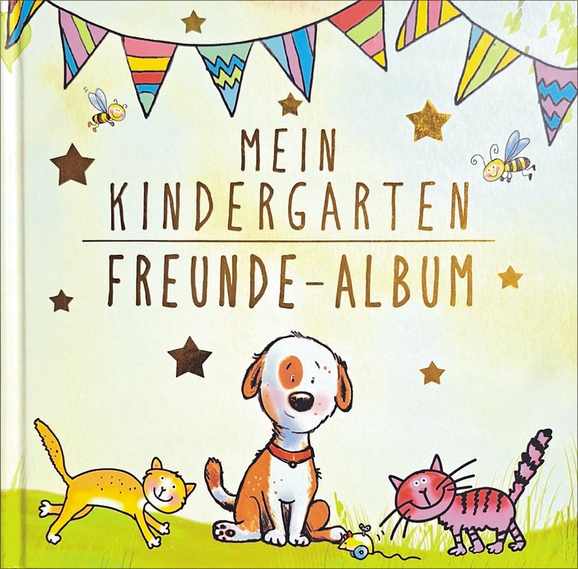 Mein Kindergarten Freunde-Album – Mit Goldfolienprägung auf dem Umschlag!