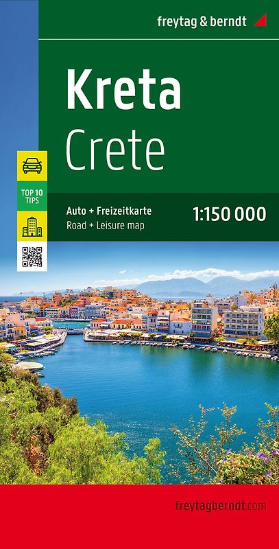Kreta, Straßen- und Freizeitkarte 1:150.000, freytag & berndt