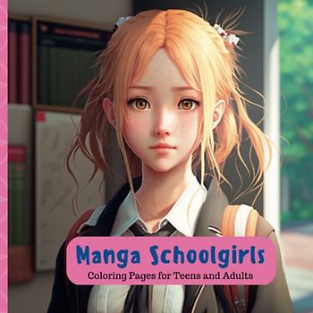 Manga Schoolgirls: Coloring Pages