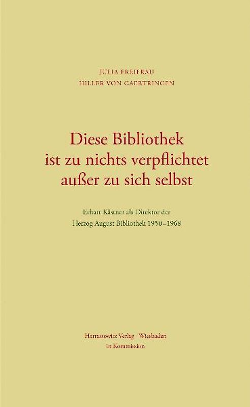 Diese Bibliothek ist zu nichts verpflichtet außer zu sich selbst