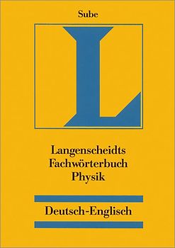 Langenscheidt Fachwörterbuch Physik Englisch
