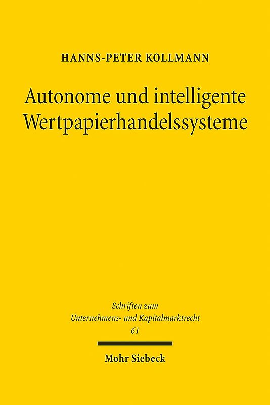 Autonome und intelligente Wertpapierhandelssysteme