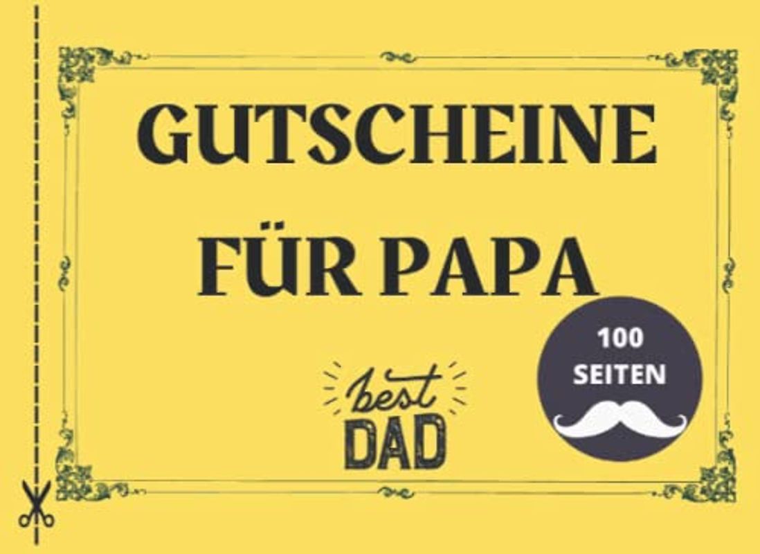 Gutscheine für Papa: Machen Sie Ihrem Vater ein einzigartiges Geschenk zum Vatertag oder Geburtstag mit diesem Couponbuch