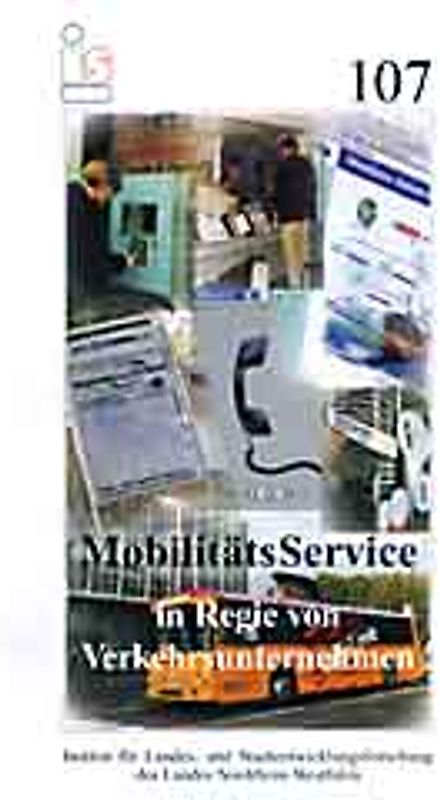 MobilitätsService in Regie von Verkehrsunternehmen