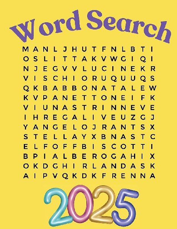 Word Search Puzzle Book 2025 Large Print