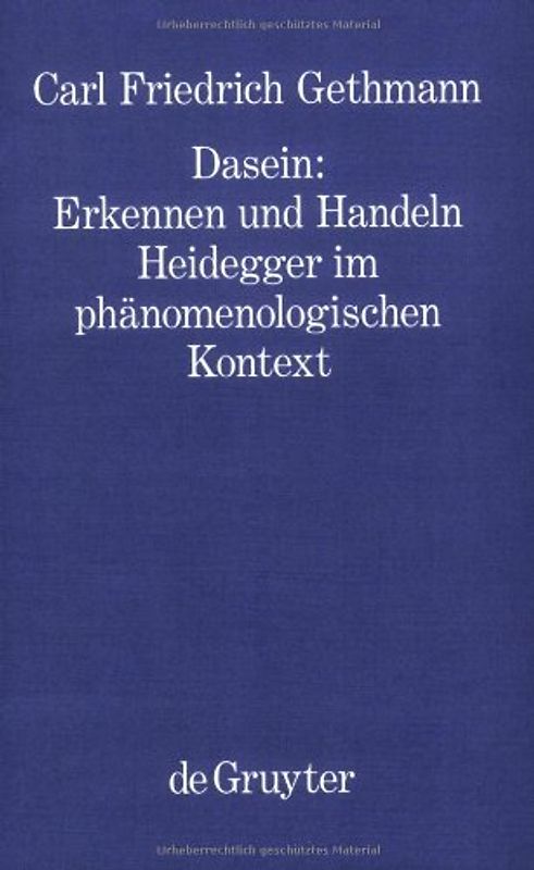 Dasein : Erkennen und Handeln