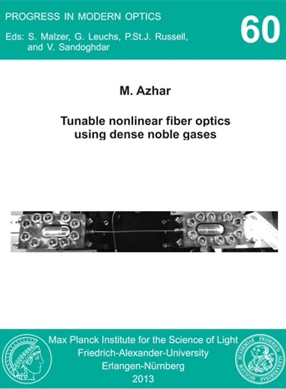 Tuneable nonlinear fiber optics using dense noble gases