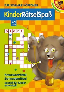 Kinder Rätsel Spass. Kreuzworträtsel, Schwedenrätsel. 7-9 Jahre