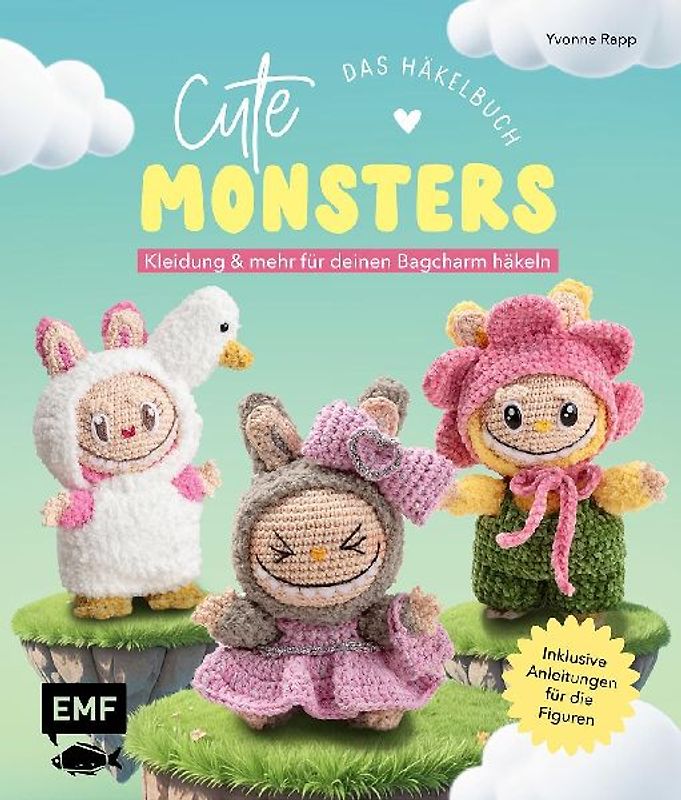 Cute Monsters – Das Häkelbuch für Labubu-Fans – inklusive Anleitungen für die Figuren!