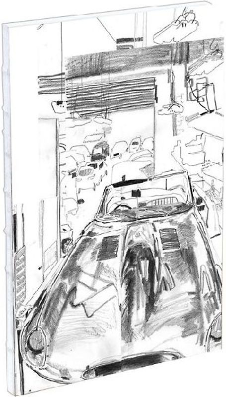 Teneues - Sketchbook: Malcolm and the Mechanics, Hardcover, Exposed Spine, Lays Flat, Large Format, White Kraft Paper