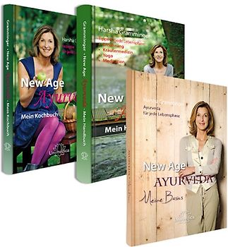 Set New Age Ayurveda. Meine Basics - Mein Handbuch - Mein Kochbuch