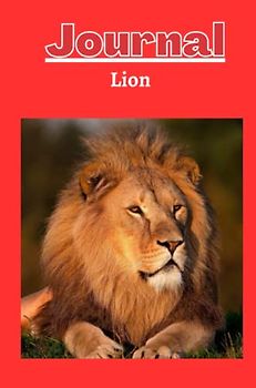 lion journal series 1 with a bright red background
