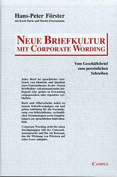 Neue Briefkultur mit Corporate Wording