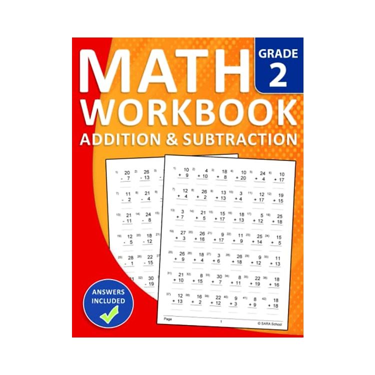 2nd Grade Addition and Subtraction Math Workbook With Answers: Math ...