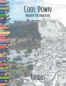 Cool Down | Malbuch für Erwachsene: Rhodos