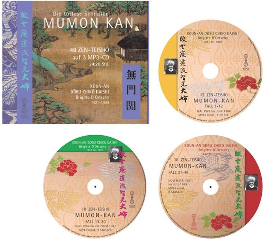 MUMON-KAN  Fall 1-48 - 48 Zen-Teisho auf 3 MP3-CDs