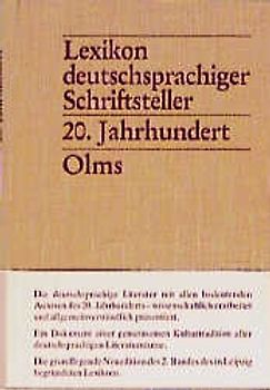 Lexikon deutschsprachiger Schriftsteller. Von den Anfängen bis zur Gegenwart