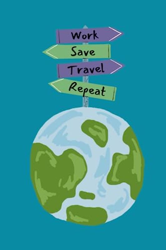 Travel Notebook: Travel Notebook with Savings Tracker, 6 x 9, 12 Savings Tracker Pages, 108 Lined Pages